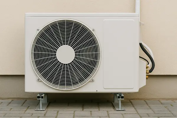a white AC unit outside a building from Round Rock Air Conditioning Repair in Georgetown, TX - Georgetown TX